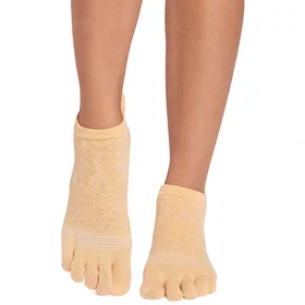 ToeSox Full Toe Low Rise Tec Pilates Grip Socks (Kvinnors)