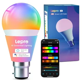 Lepro B2-UK AI Smart Bulb B22 Clear 1100lm