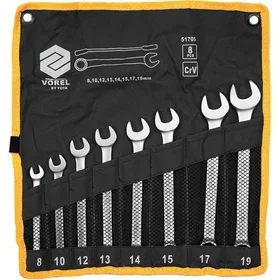 Vorel Y*51705 Öppen ändnyckelsats 8-19mm 8pcs