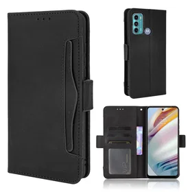 Modern-styled Läder Plånbokfodral för Motorola Moto G40 Fusion/G60
