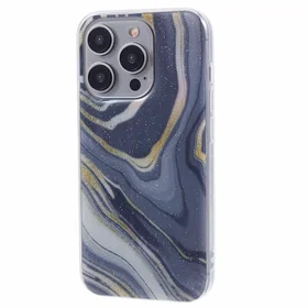 Marmordesign Marble Design Etfodral för iPhone 15 Pro