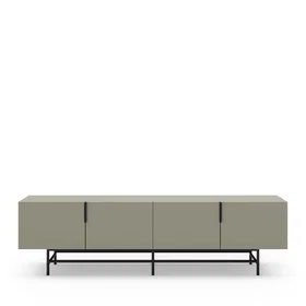 CONCEPT1 ELDIA-4P-VERT Meuble TV 4 portes 200x35x55cm