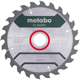 Metabo Cirkelsågblad Precision Cut Wood 190x30mm 24T
