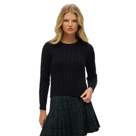 Superdry Essentials Slim Cable Jumper (Dam)