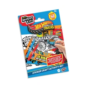 Hot Wheels Monster Trucks Klistremerke Håndverksett BLA30000 (40stk)