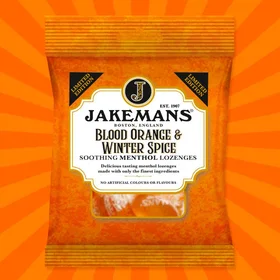 Jakemans Blood Orange & Winter Spice Halstabletter 160g