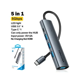 Vention 5-in-1 USB-C Hub Multifunktionsadapter