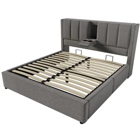 MODFU Lit Enfant 140x190 avec port de charge et rangement