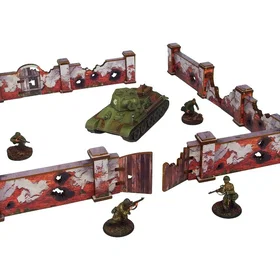 Micro Art Studio WW2 Ostfront Stalingrad Walls High Pre-Painted 28mm/1:56