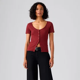 Levi's Austen Button T-Shirt (Dam)