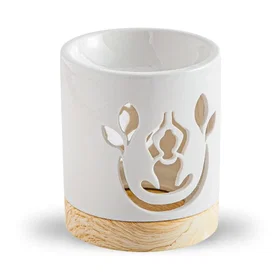 Zen'Arôme Keramiskt Yogi Aromadiffusor Vit och Blå 50ml