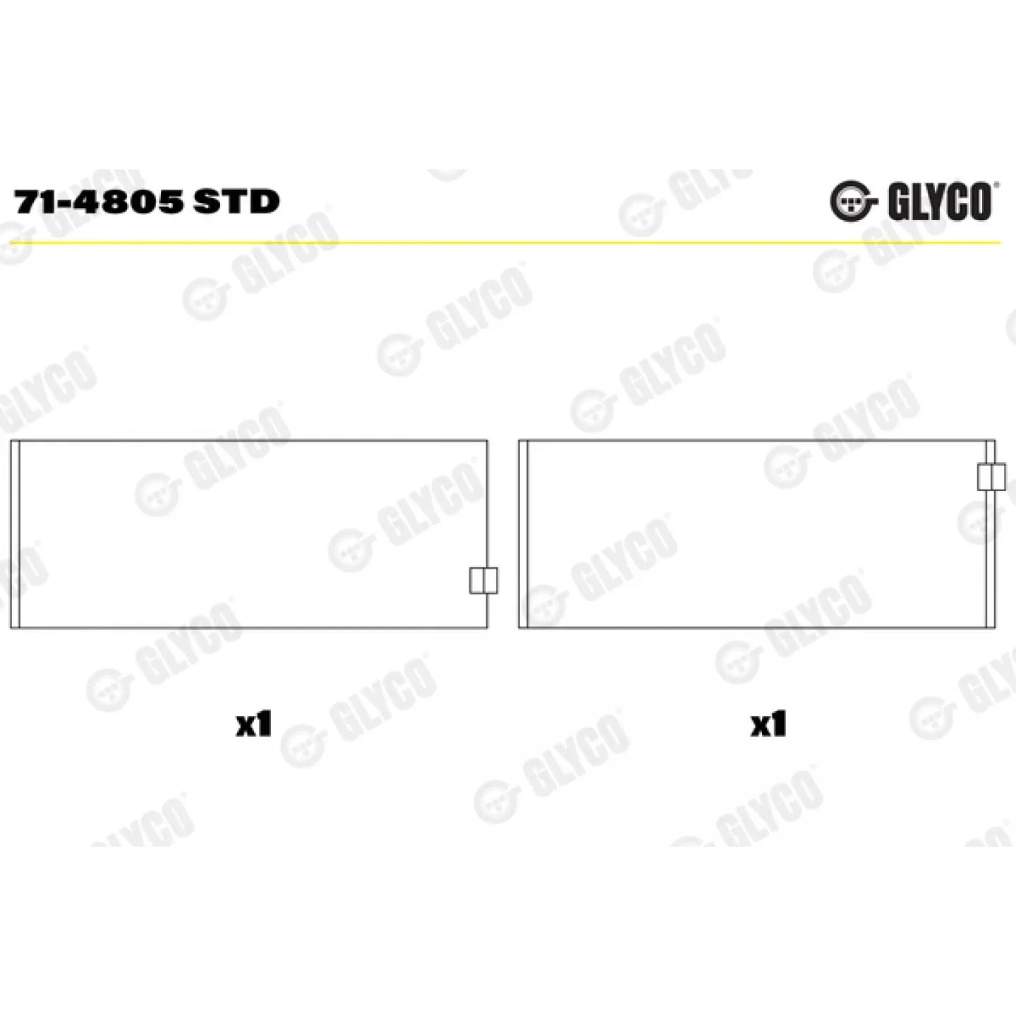 GLYCO Bearing Kit 71-4805 STD