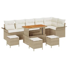 vidaXL Garden Sofa Set with Cushion 10 Pieces 3362161