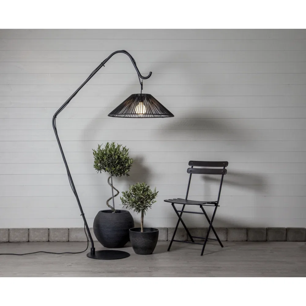 Star Trading Utomhusstativ med lampskärm och sladdställ Svart 38 176
