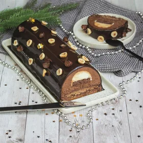 Lily cook Moule à bûche Acier inoxydable 30x9.2x6.5cm