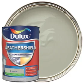Dulux Weathershield Smooth Masonry Paint Green 5L