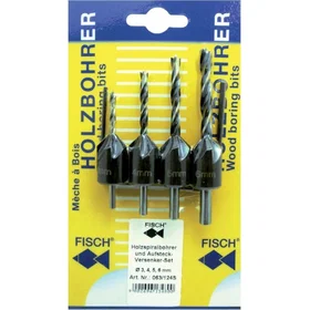 FISCH Audiotechnik Fisch Wood Boring Bits 3/4x5/6mm Set of 4