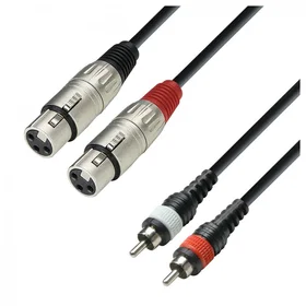 Adam Hall RCA to Twin XLR Cable 1m K3TFC0100