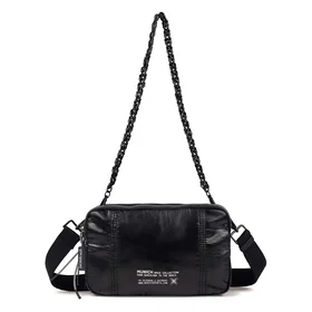 Munich Deep Recycled Double Messenger Bag