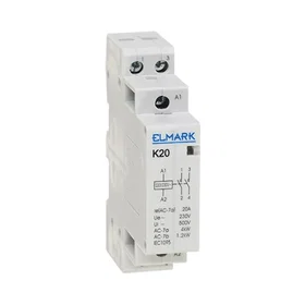 Elmark Kontaktor 1-modul K20 20A 230V 2NC