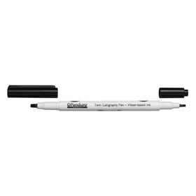 Panduro kalligrafipenna med dubbelspets – svart – 2 / 3,5 mm