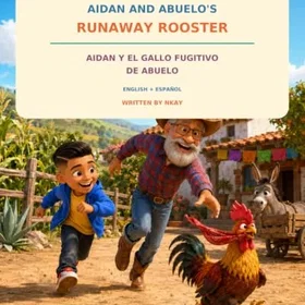 Aidan och Abuelo’s Flyktiga Höna: Ett Roligt Tvåspråkigt Engelska-Spanska Gårdäventyr