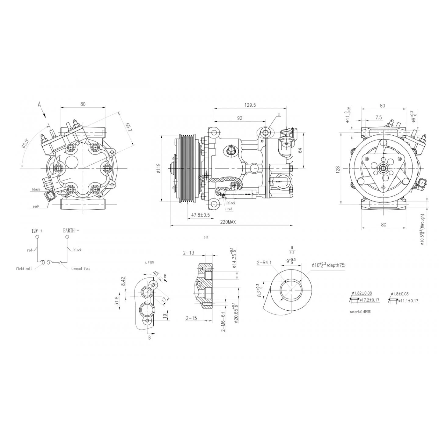 Hella A/C Compressor 8FK 366 200-391