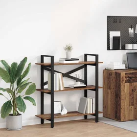 vidaXL Bokhylla Old Wood 100x33.5x102cm