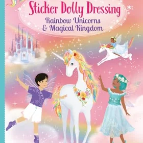 Usborne Dolly Dressing Sateenkaaren yksisarvinen ja Maaginen Kuningaskunta