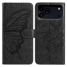 Kotelo Fjärilsmönstrad Plånboksfodral med Rem för iPhone 17 Pro Max