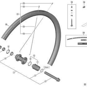 Shimano Wh-rs710-c32-tl-r Spoke Silver 283 mm