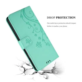 Cadorabo Floral Wallet Case for Samsung Galaxy J4 Plus