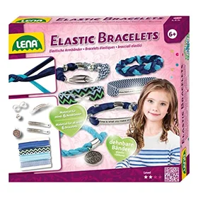 Lena Smyckestillverkningskit Elastiska armband, Flerfärgad
