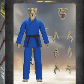 Icon Jiu Jitsu Combat Creatures Jairo The Jaguar Actionfigur Blå Gi 075968731144