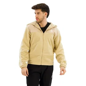 Adidas Adicolor 3 Stripes Teddy Fleece Full Zip Sweatshirt (Herr)
