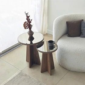 Hanah Home Sivupöytä Luna Ruskea