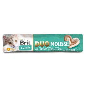 Brit Care Creamy Duo Mousse Hvitfisk og Tun 4x14g