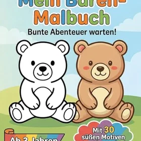Mein Bären-Malbuch Färgläggningsbok för barn