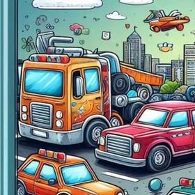 Coloring Book Cars to Color to Relax: Adult