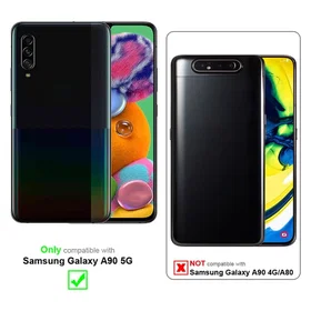 Cadorabo Blomster Lommebogetui for Samsung Galaxy A90 5G