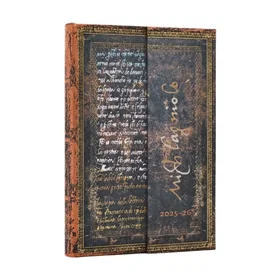 Michelangelo Handwriting Embellished Manuscripts Collection Mini Dagbok 2025-202