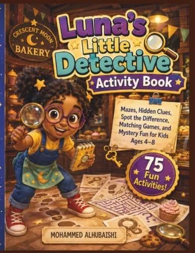 Luna’s Activity Book Mazes Hidden Clues Spot the Difference Matching Games and Mystery Fun