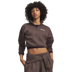 Under Armour Rival Fleece Varsity Demi-zip Sweatshirt (Femme)