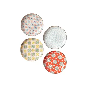 Chehoma Assiette Multicolore 4-pack