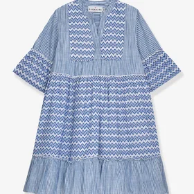 Danamade Druna Sick-Sack Kuvio Lyhyt Mekko