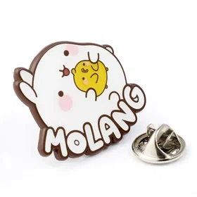 Molang And Piu Piu Logo Pin Badge P245z