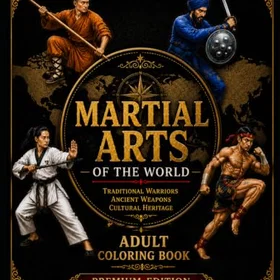 Martial Arts Of The World Färgläggningsbok för Vuxna