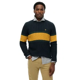 Superdry Stripe Cable Sweater (Men's)