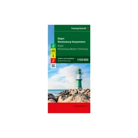 Freytag-Berndt Tiekartta 1:150.000 Rügen Island Mecklenburg-Vorpommern