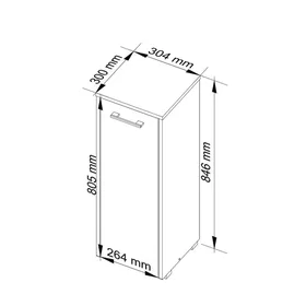 AKORD High Cabinet Multi-colored